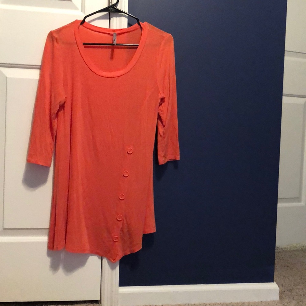 Coral blouse
